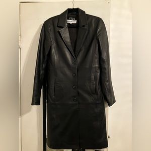 Reformation x Veda Veda Crosby 90s Longline Leather Blazer
